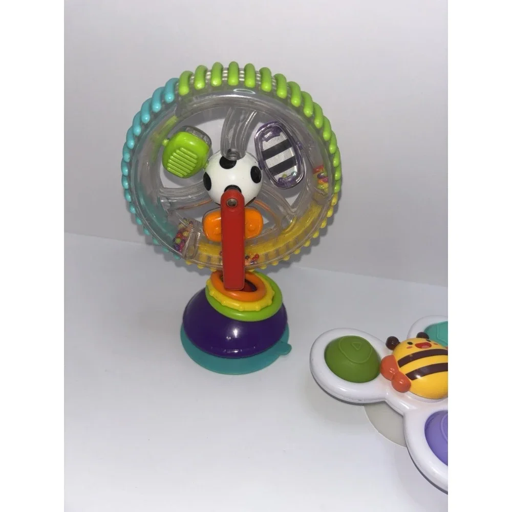 Sassy Wonder Wheel Activity Center & Tohibee Baby High Chair Spinner Toy Suction